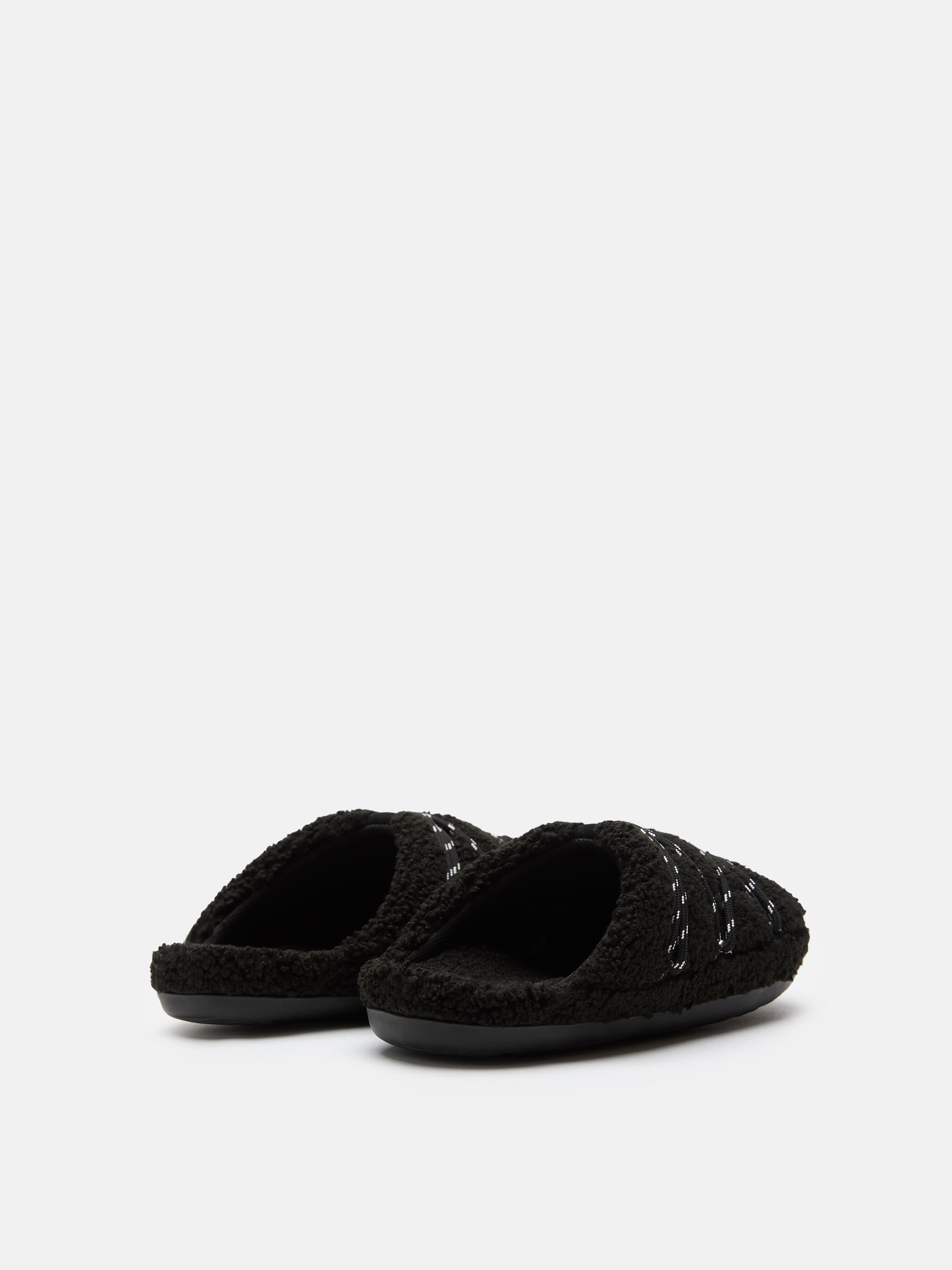 PANTOFOLA TEDDY NERA
