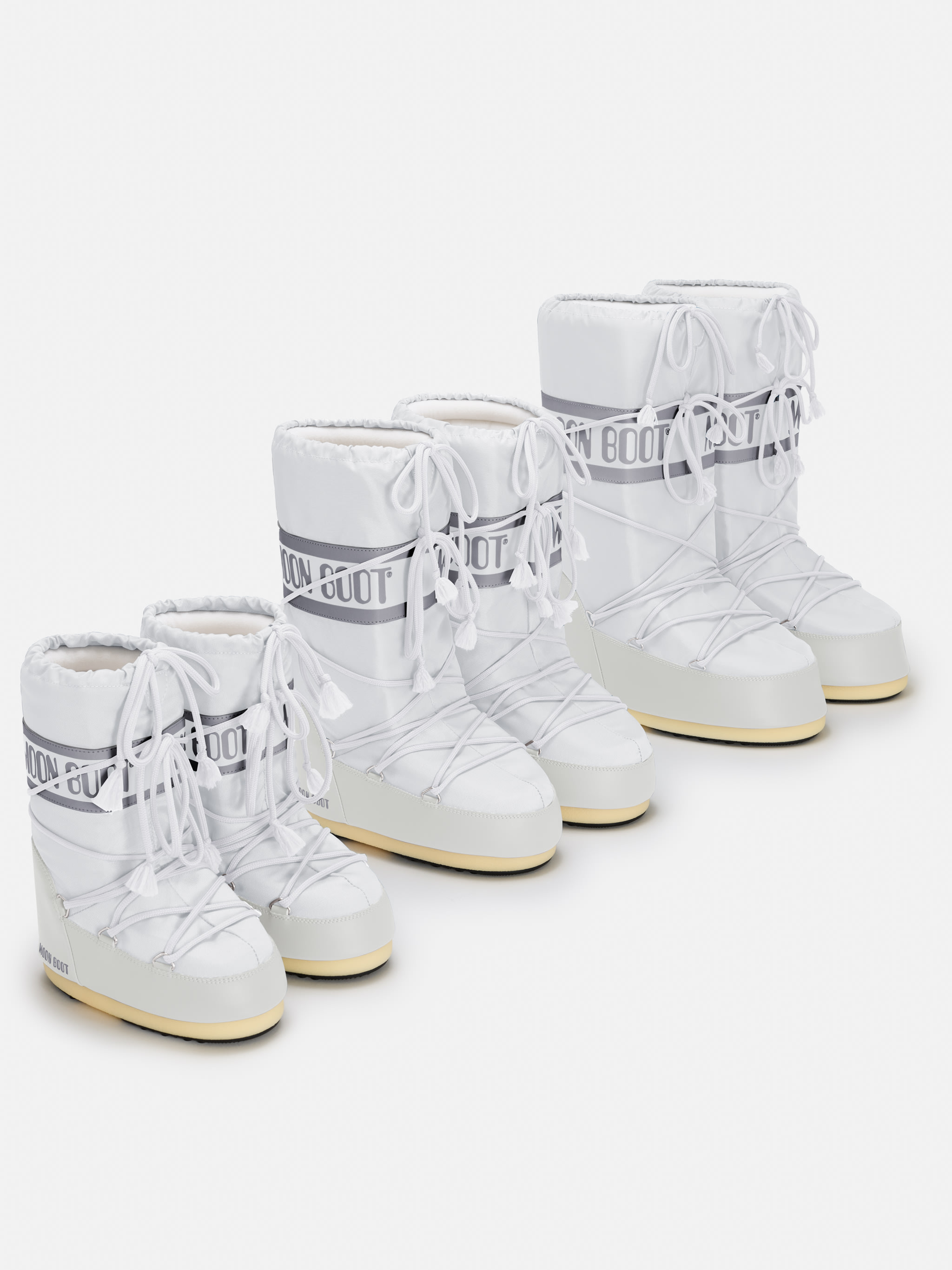 STIVALI ICON IN NYLON BIANCO