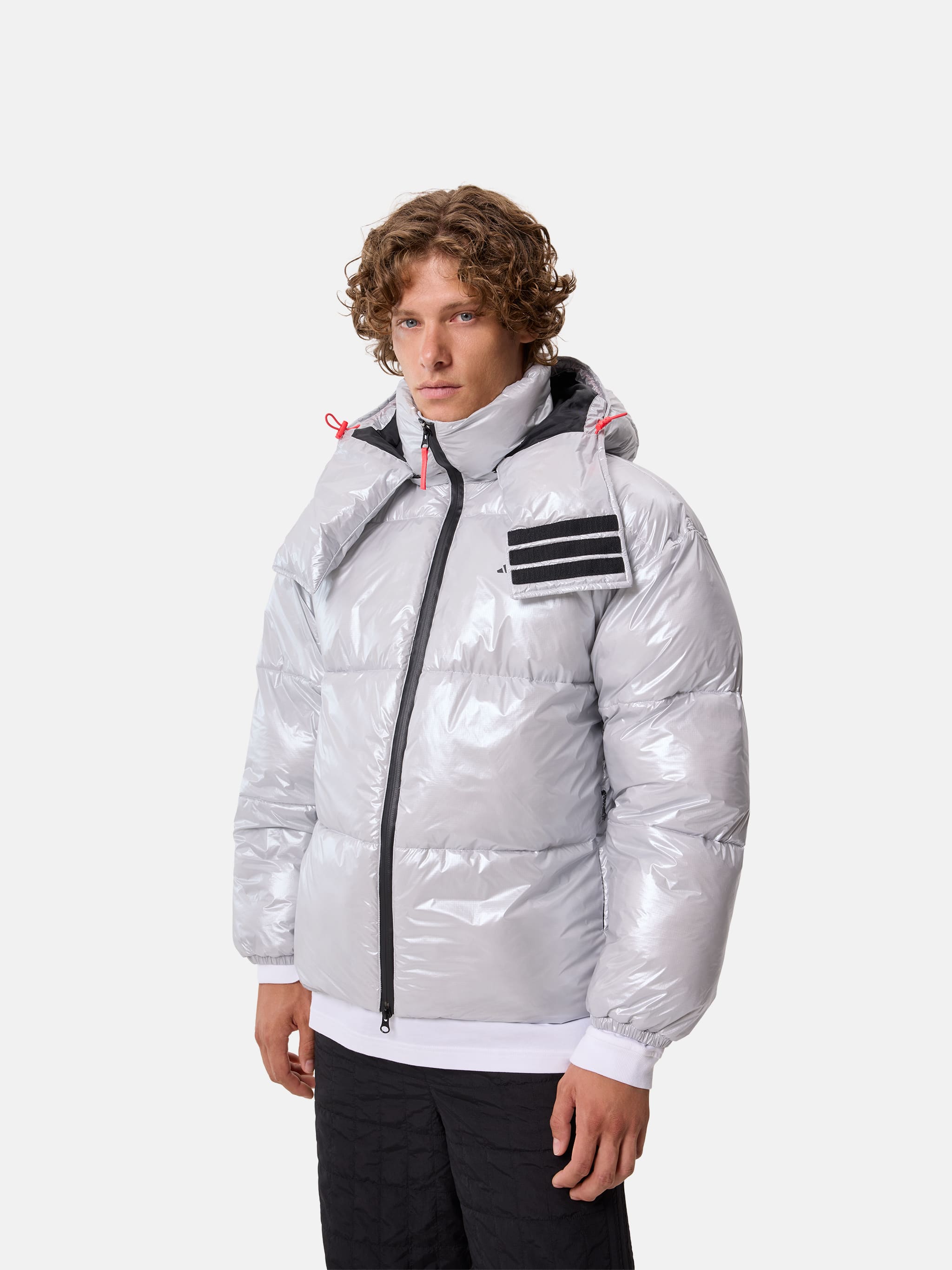 GIACCA PUFFER ARGENTO ADIDAS X MOON BOOT