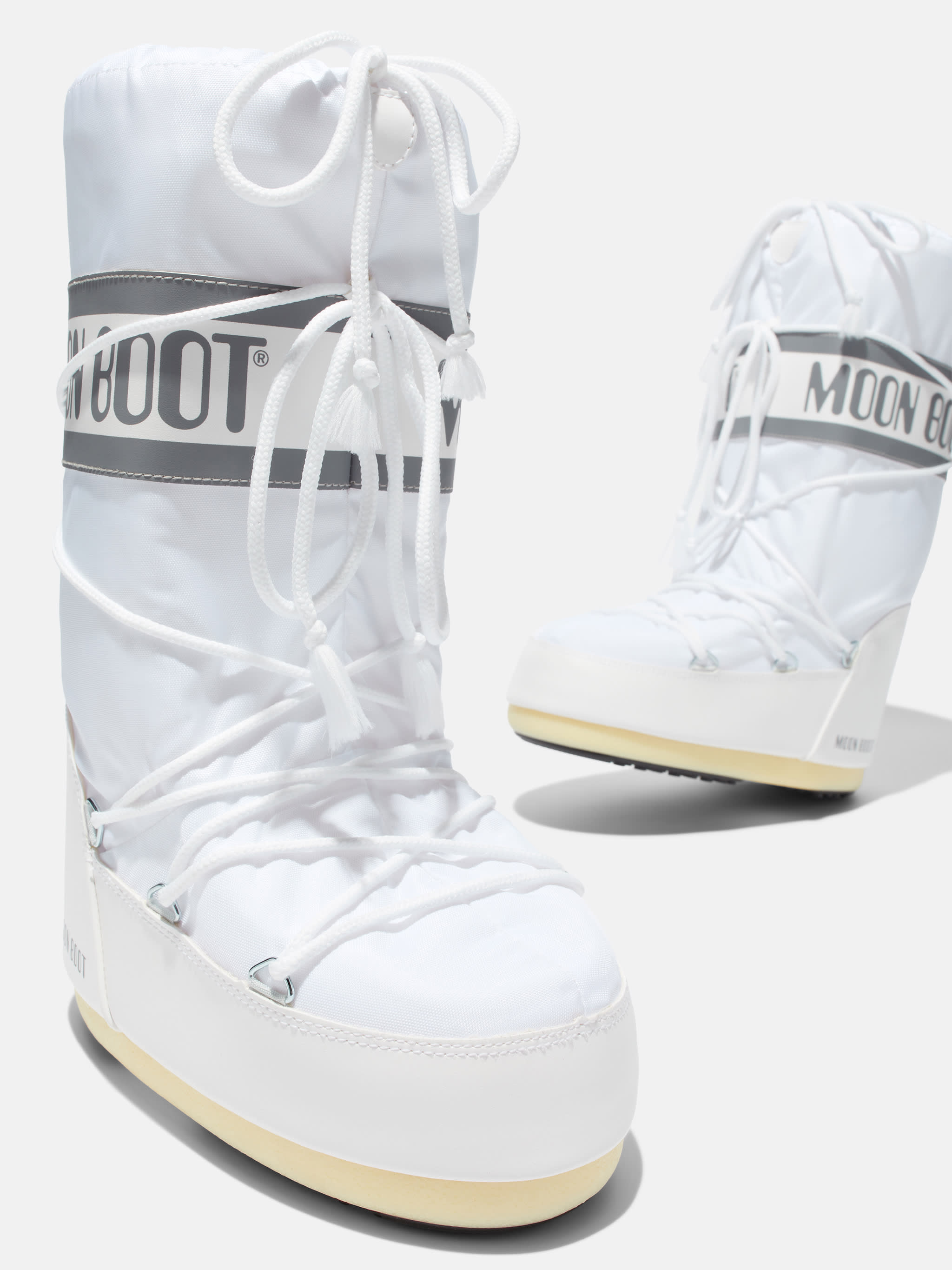 STIVALI ICON IN NYLON BIANCO