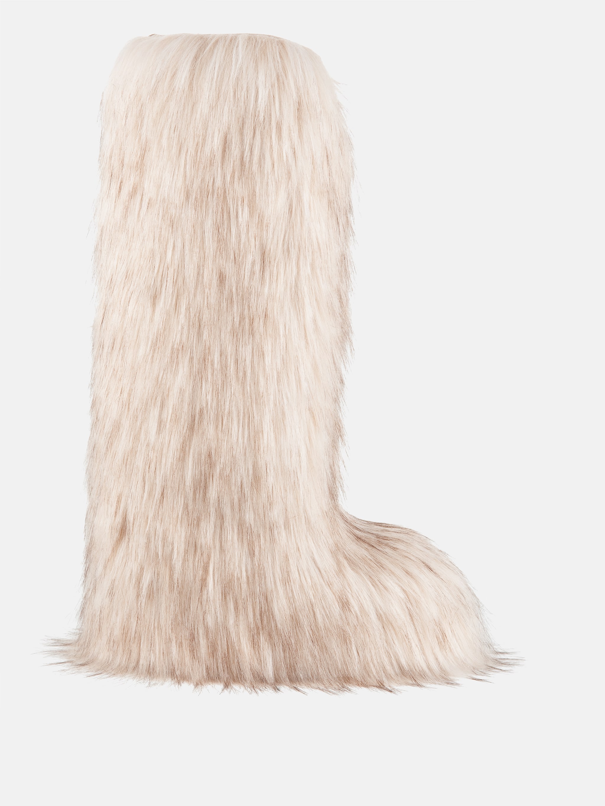 Jacquemus + Moon Boot Icon Yeti High White Faux-Fur Boots