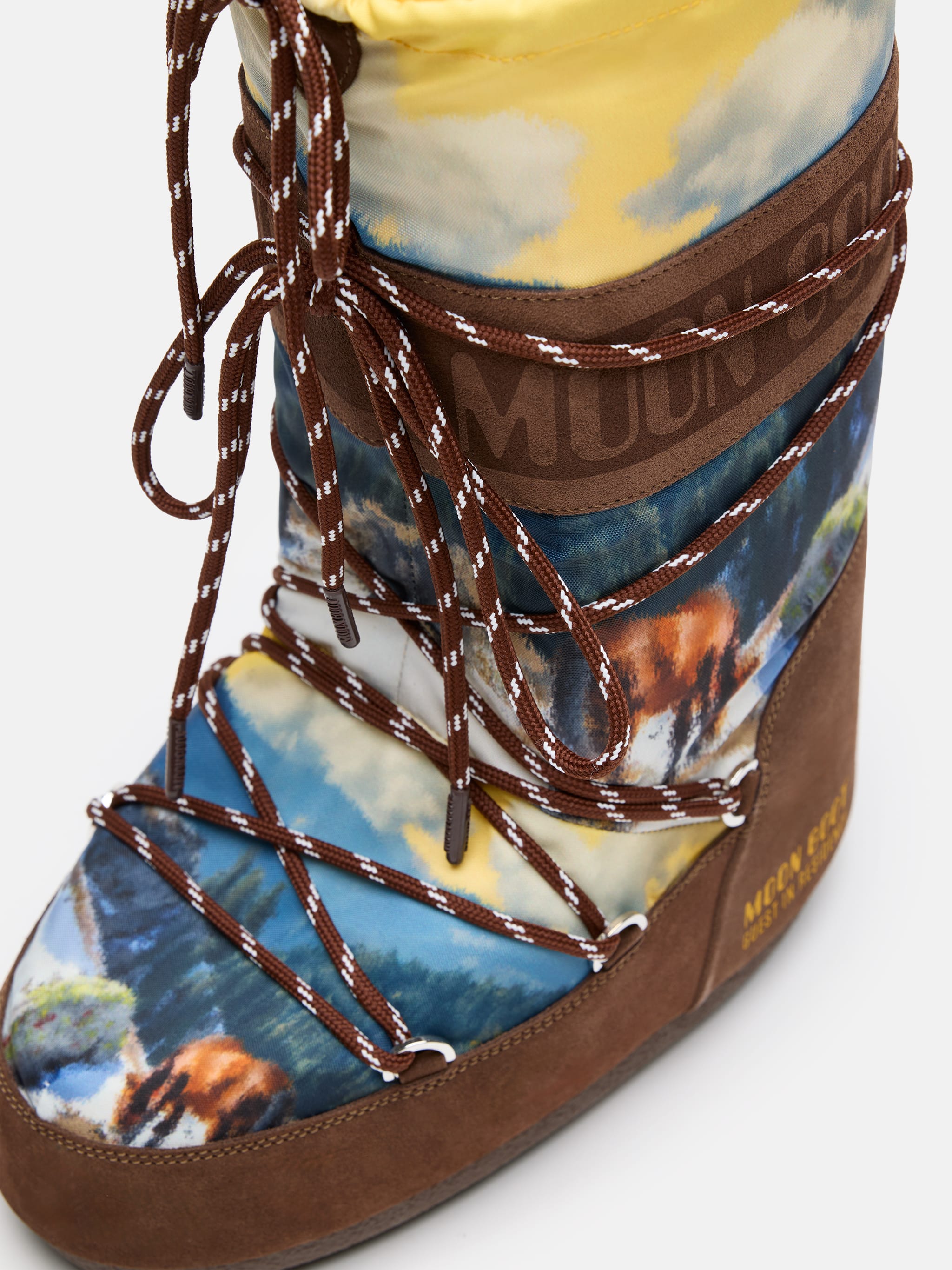 MOON BOOT X GUEST IN RESIDENCE ICON HIGH POSTCARD COCOA SCARPE