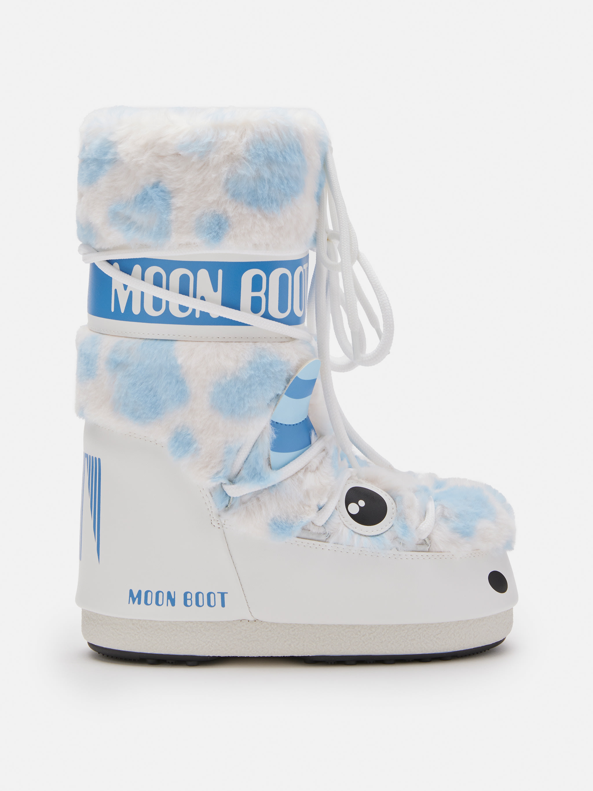 ICON JUNIOR YETI BIANCHI SCARPE IN FINTA PELLE DI ORSO