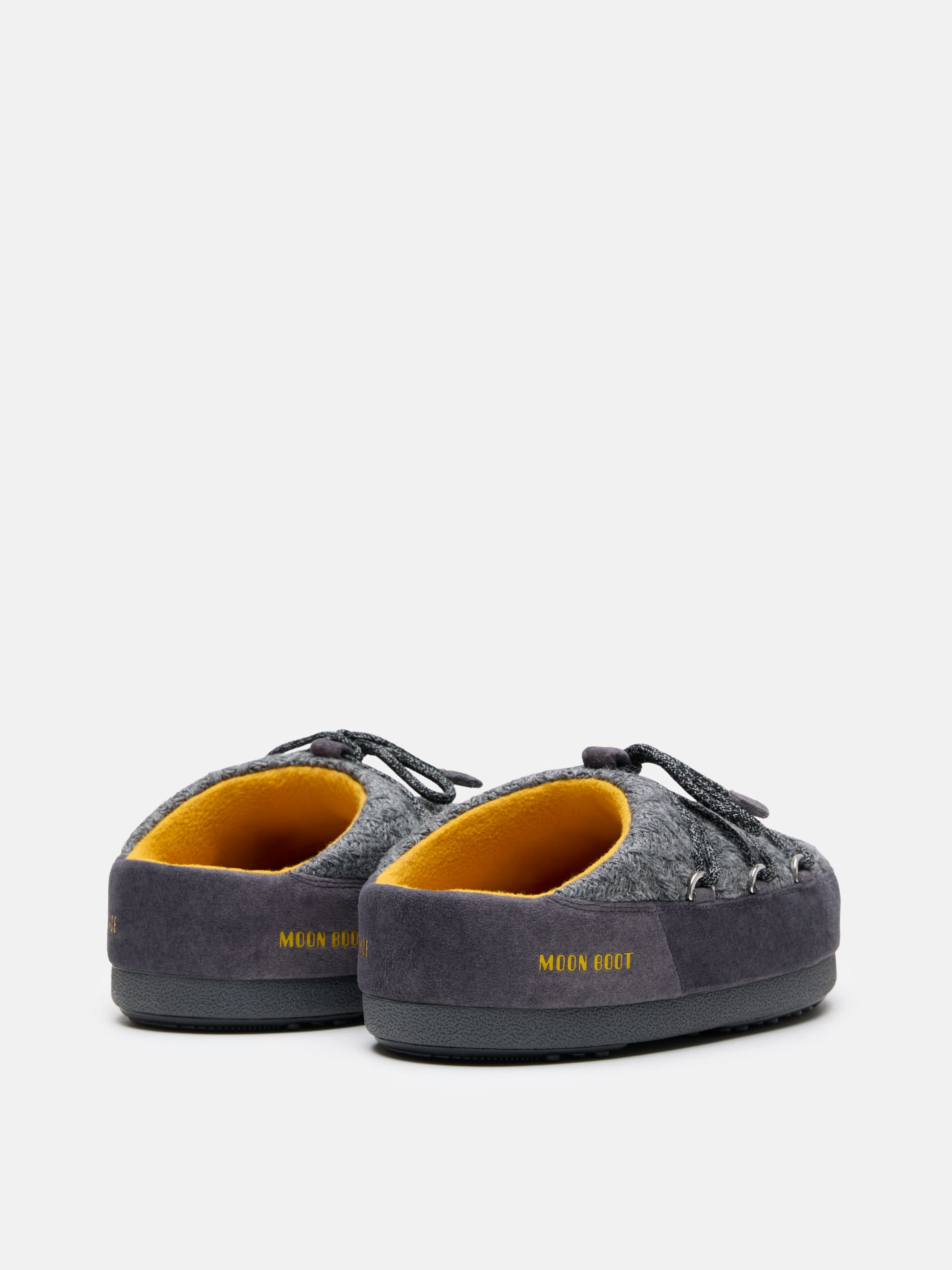 MOON BOOT X GUEST IN RESIDENCE EVX MULES A PELLE GRIGIA