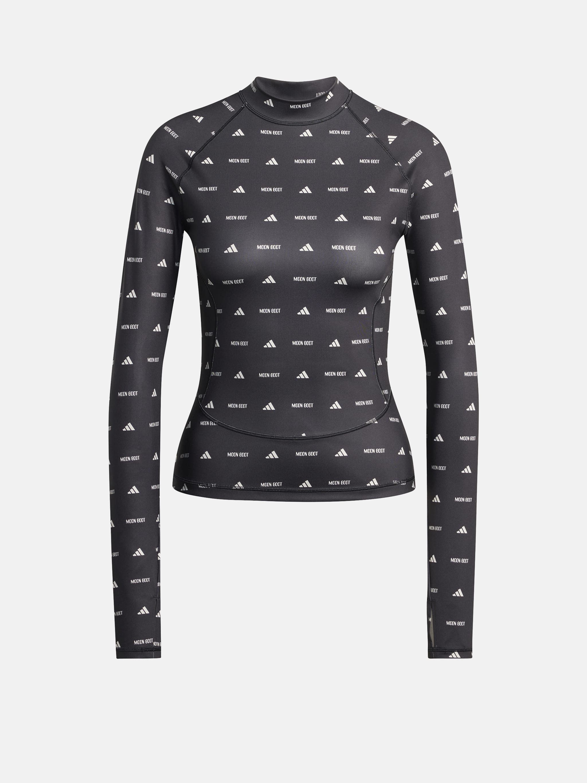 TOP A MANICA LUNGA NERO ADIDAS X MOON BOOT