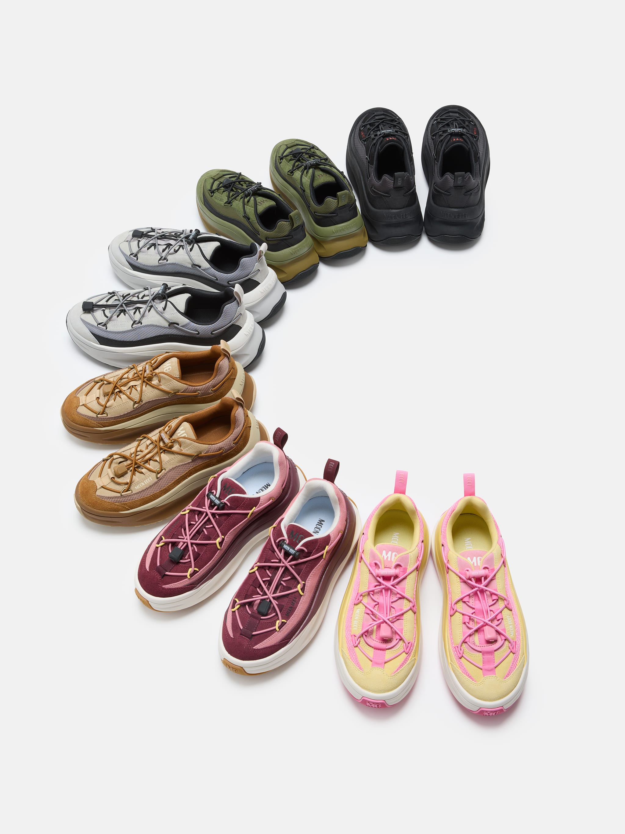 MOON247 XLACE BROWN SNEAKERS