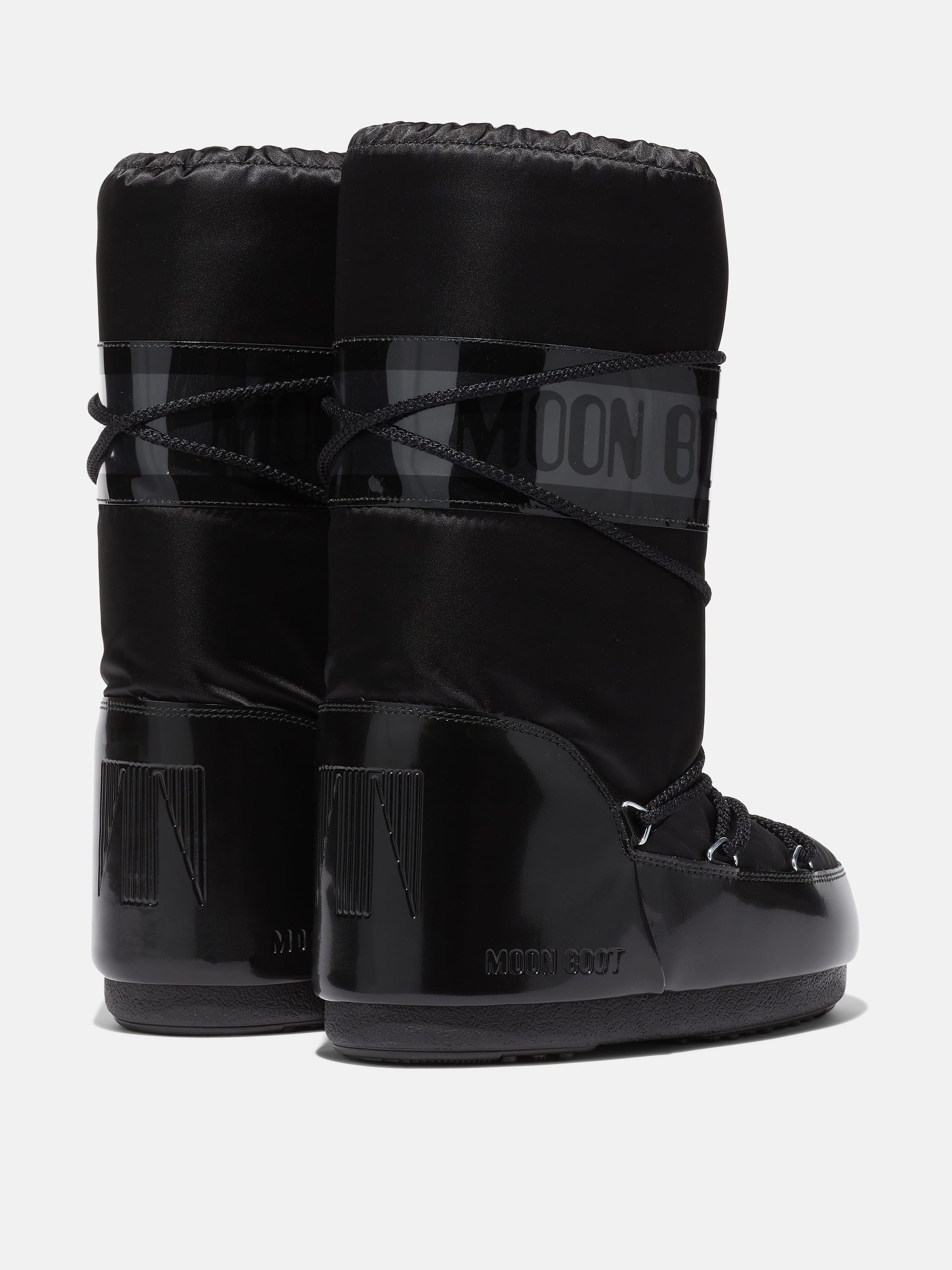 ICON GLANCE STIVALI IN SATEEN NERO