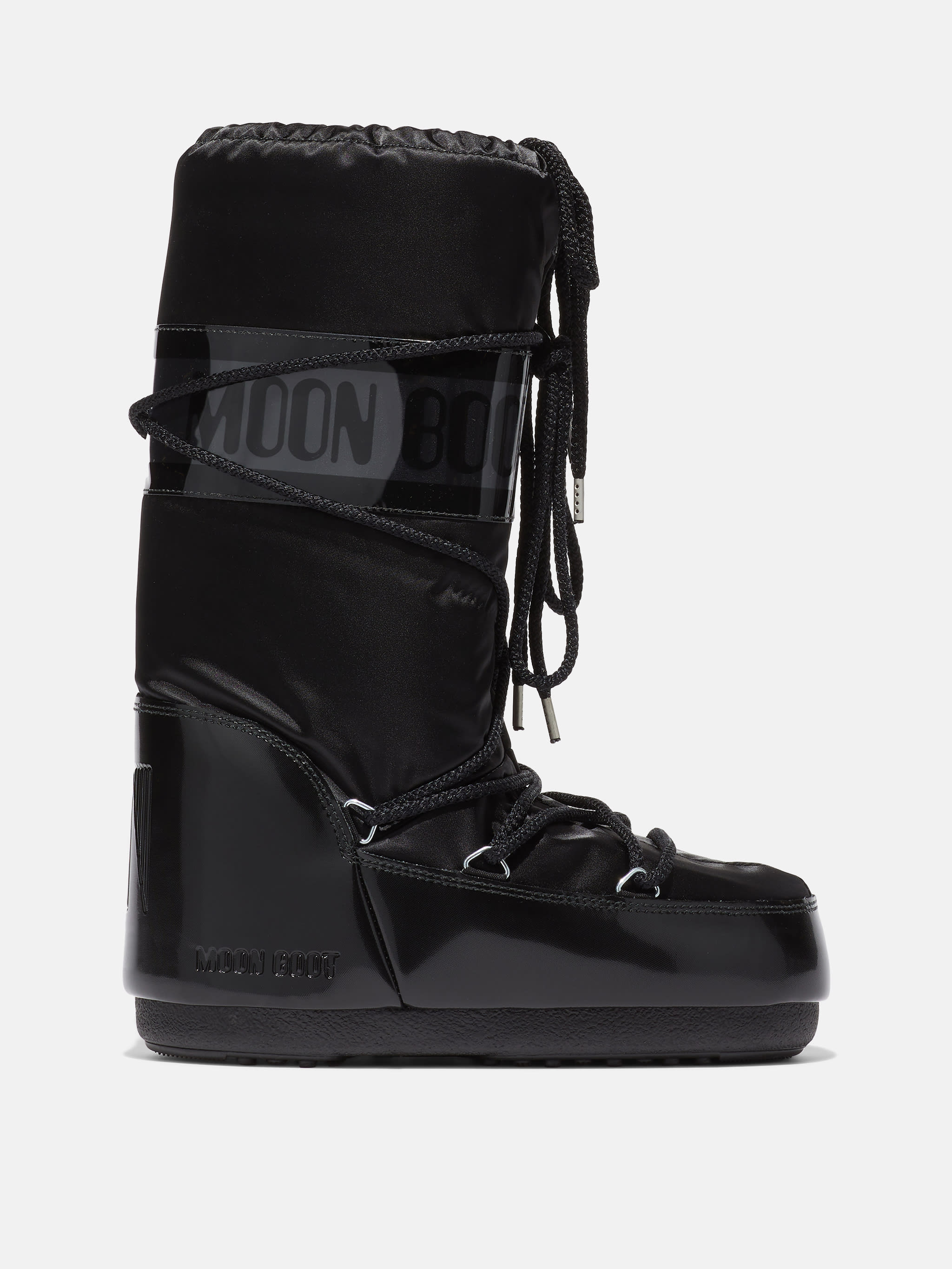 ICON GLANCE STIVALI IN SATEEN NERO