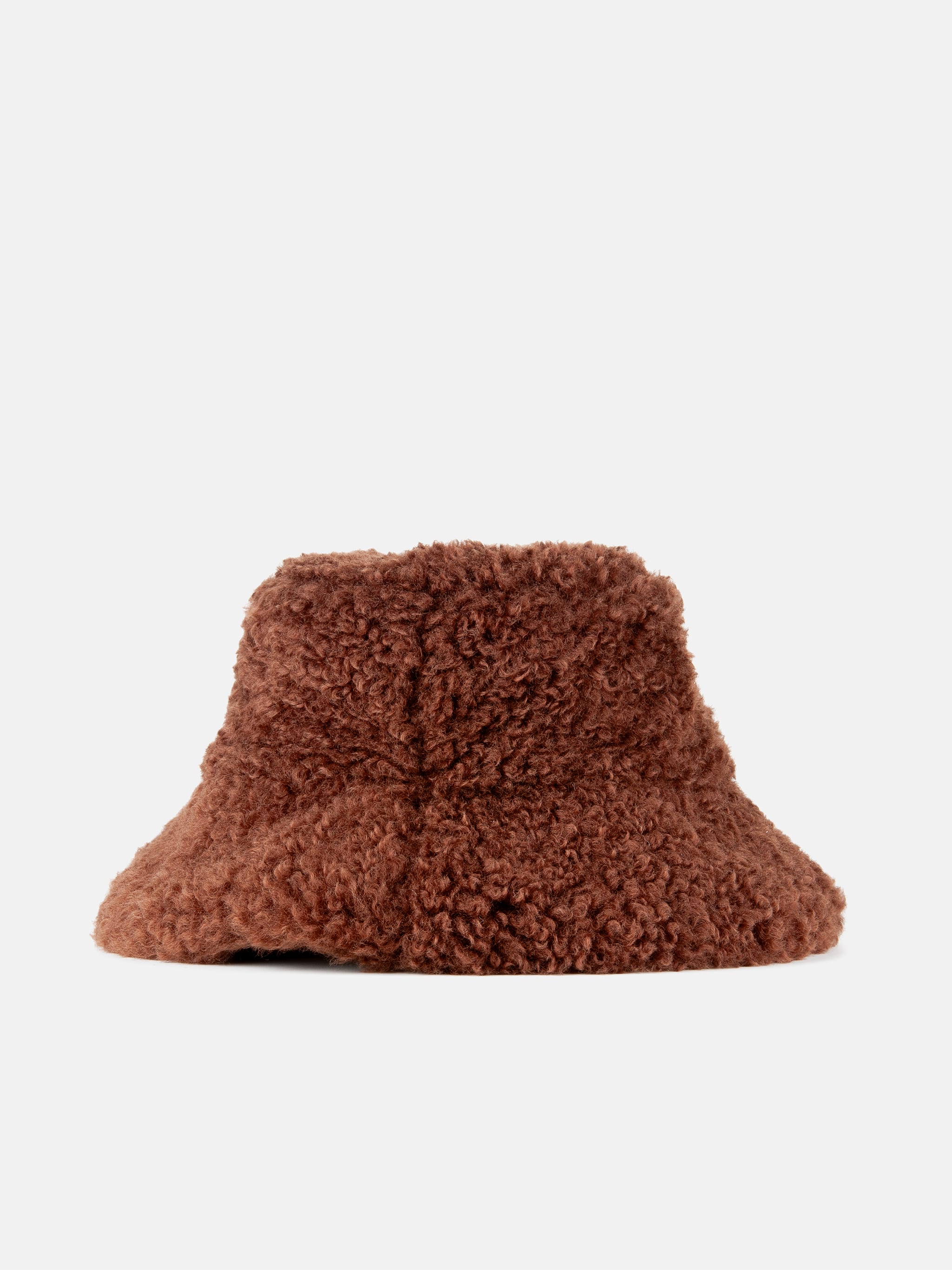 CAPPELLINO A CASSA MARRONE CON PELLE FINTA