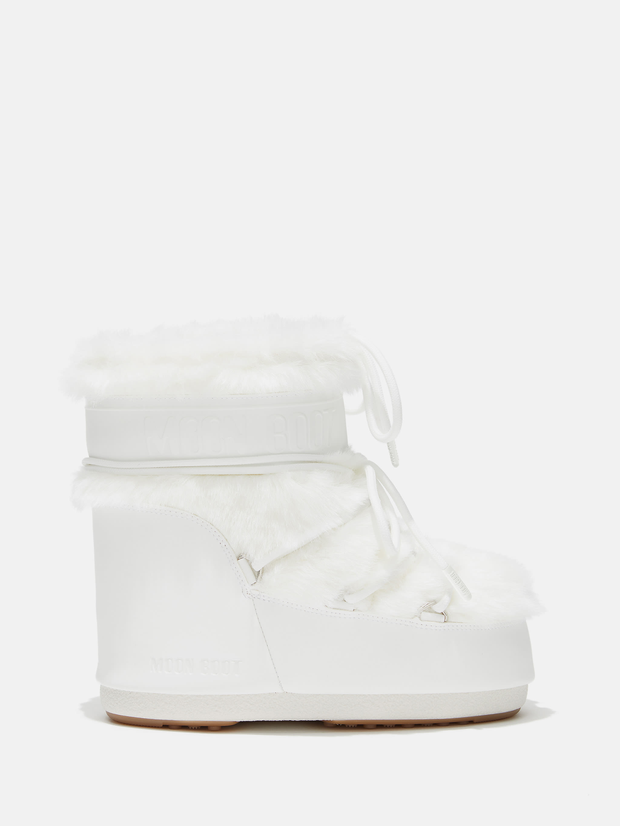 STIVALI ICON LOW IN FUR FALESE BIANCO