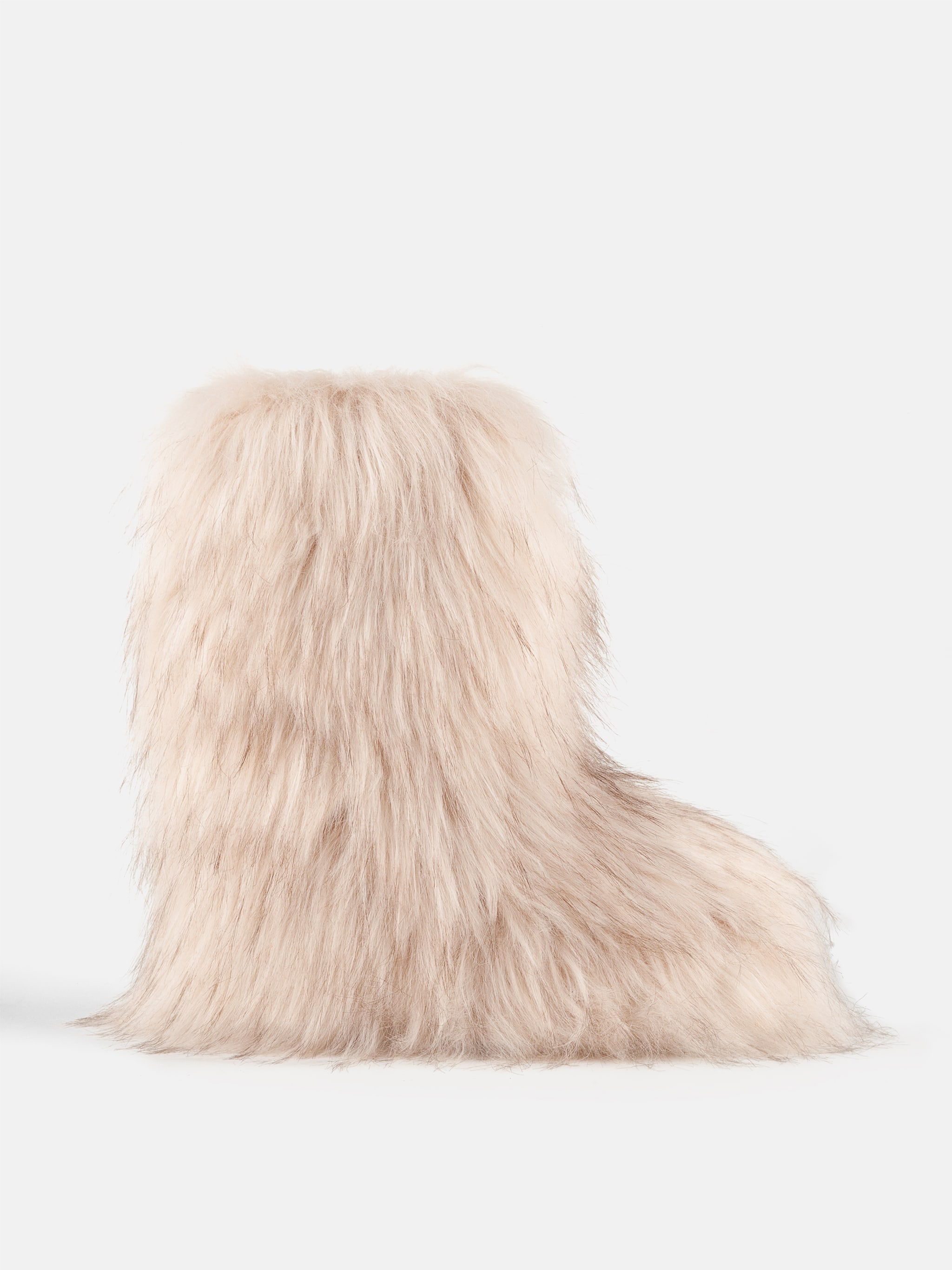 Jacquemus + Moon Boot ICON YETI MID CREAM BOOTS
