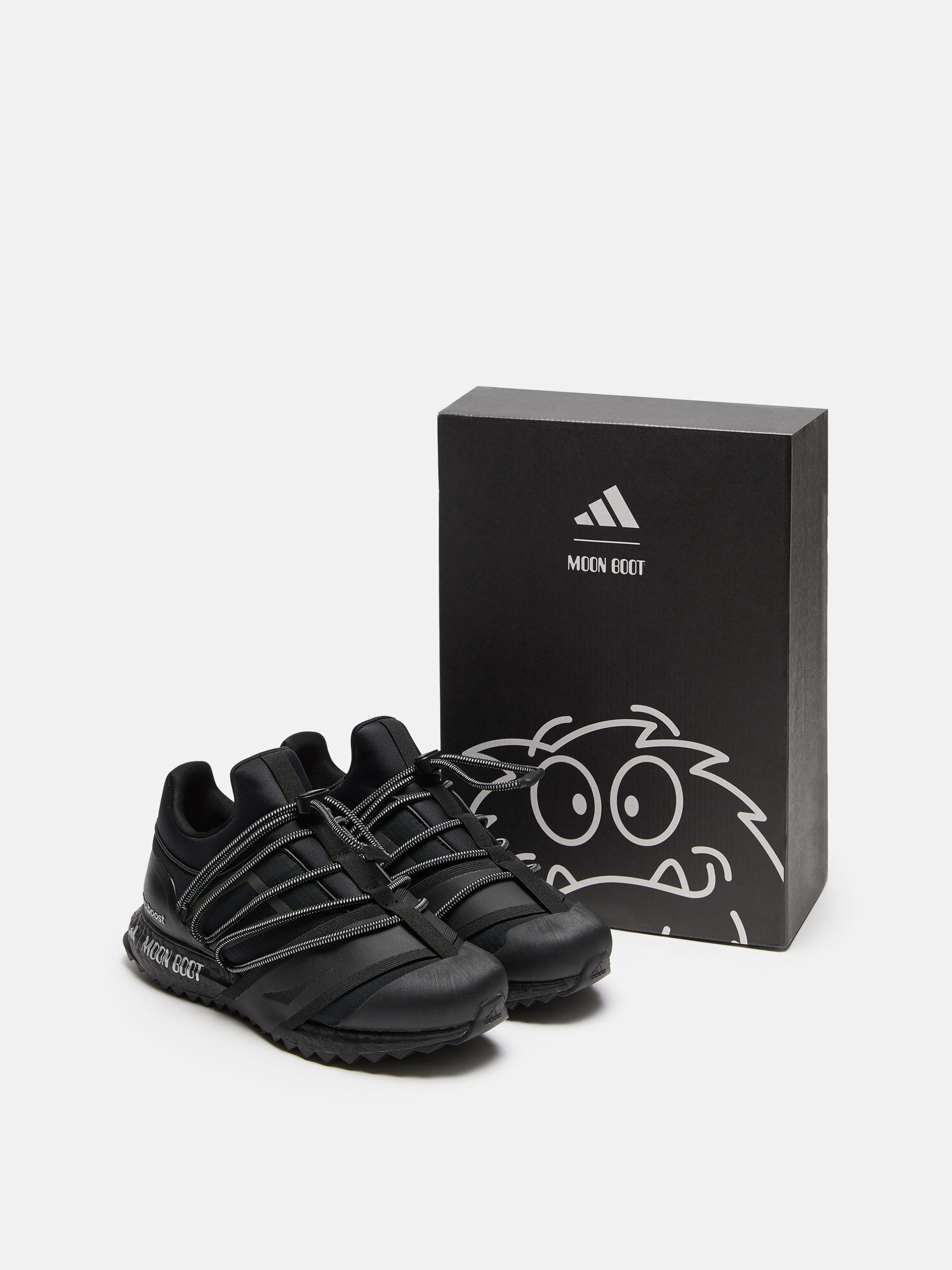 ADIDAS X MOON BOOT NERO ULTRABOOST 1.0 BASSA SNEAKERS