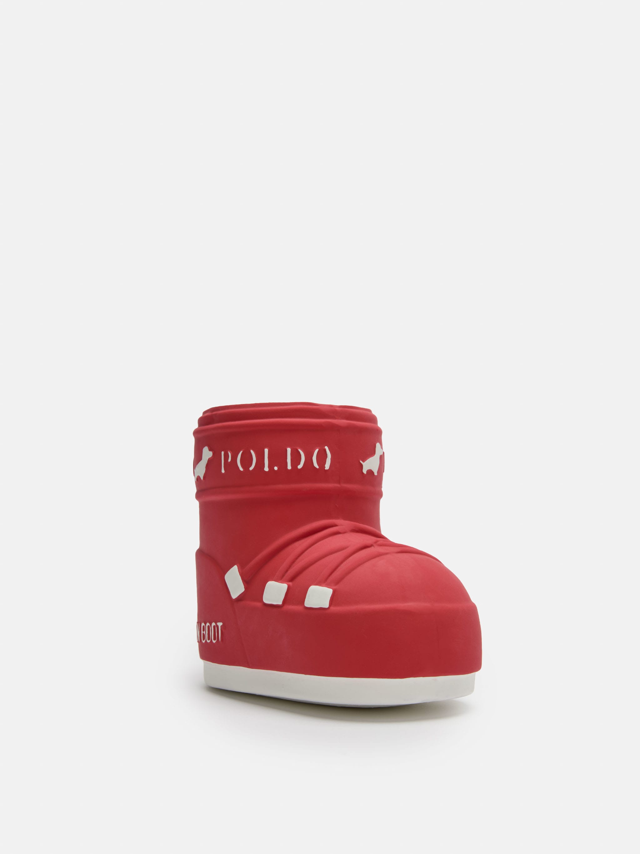 MOON BOOT X POLDO DOG COUTURE GIRO DI GIOCO ROSSO CON SUONO