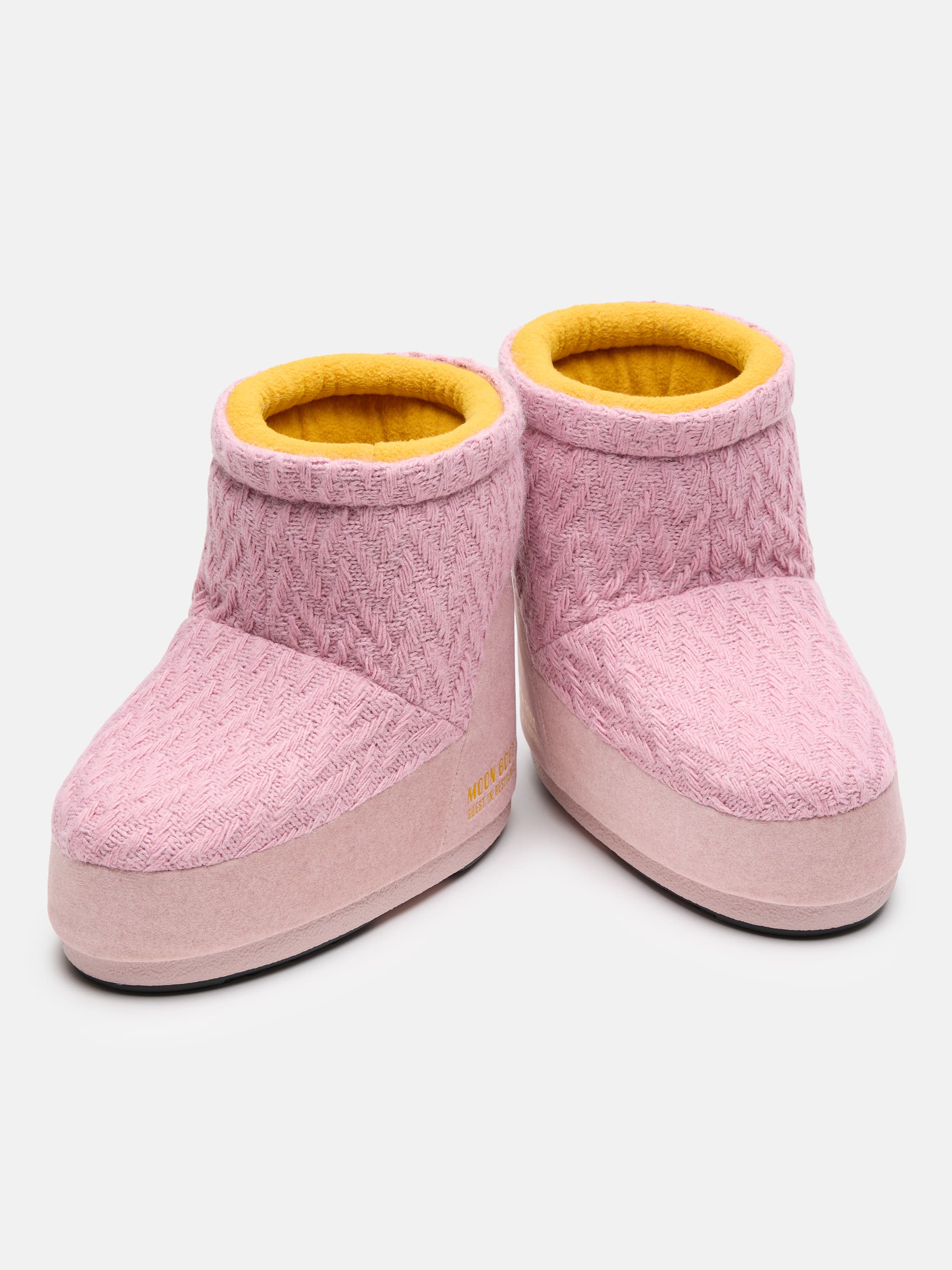 MOON BOOT X GUEST IN RESIDENCE ICON LOW NO LACE CALZETTI ROSSI A MAGLIA