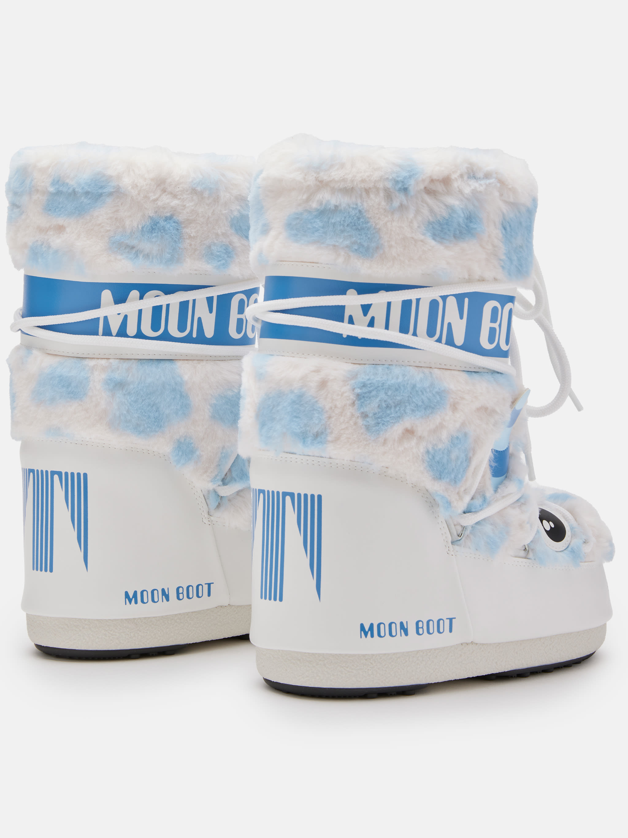 ICON JUNIOR YETI BIANCHI SCARPE IN FINTA PELLE DI ORSO