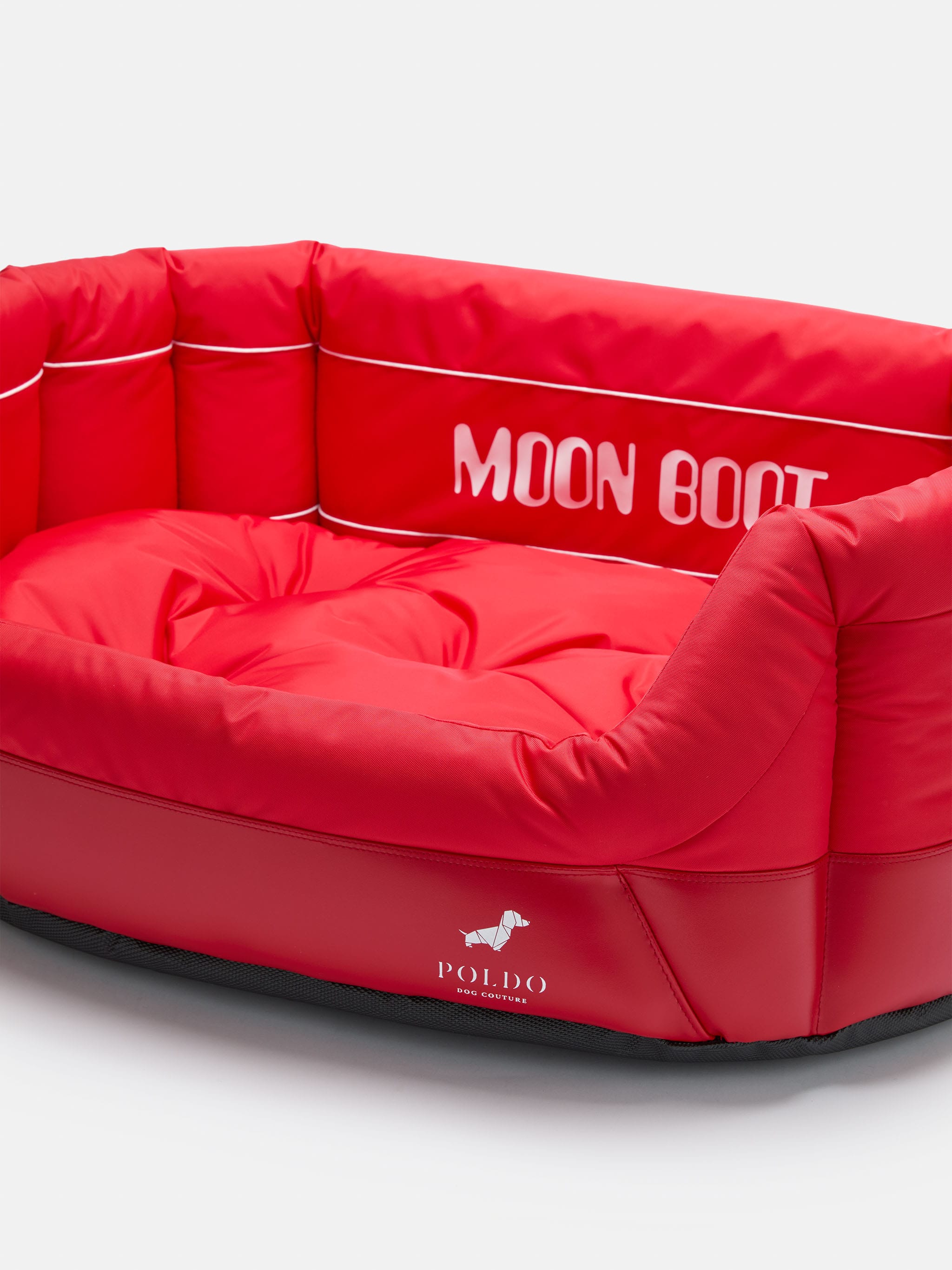 MOON BOOT X POLDO DOG COUTURE LETTO MOLLE ROSSO
