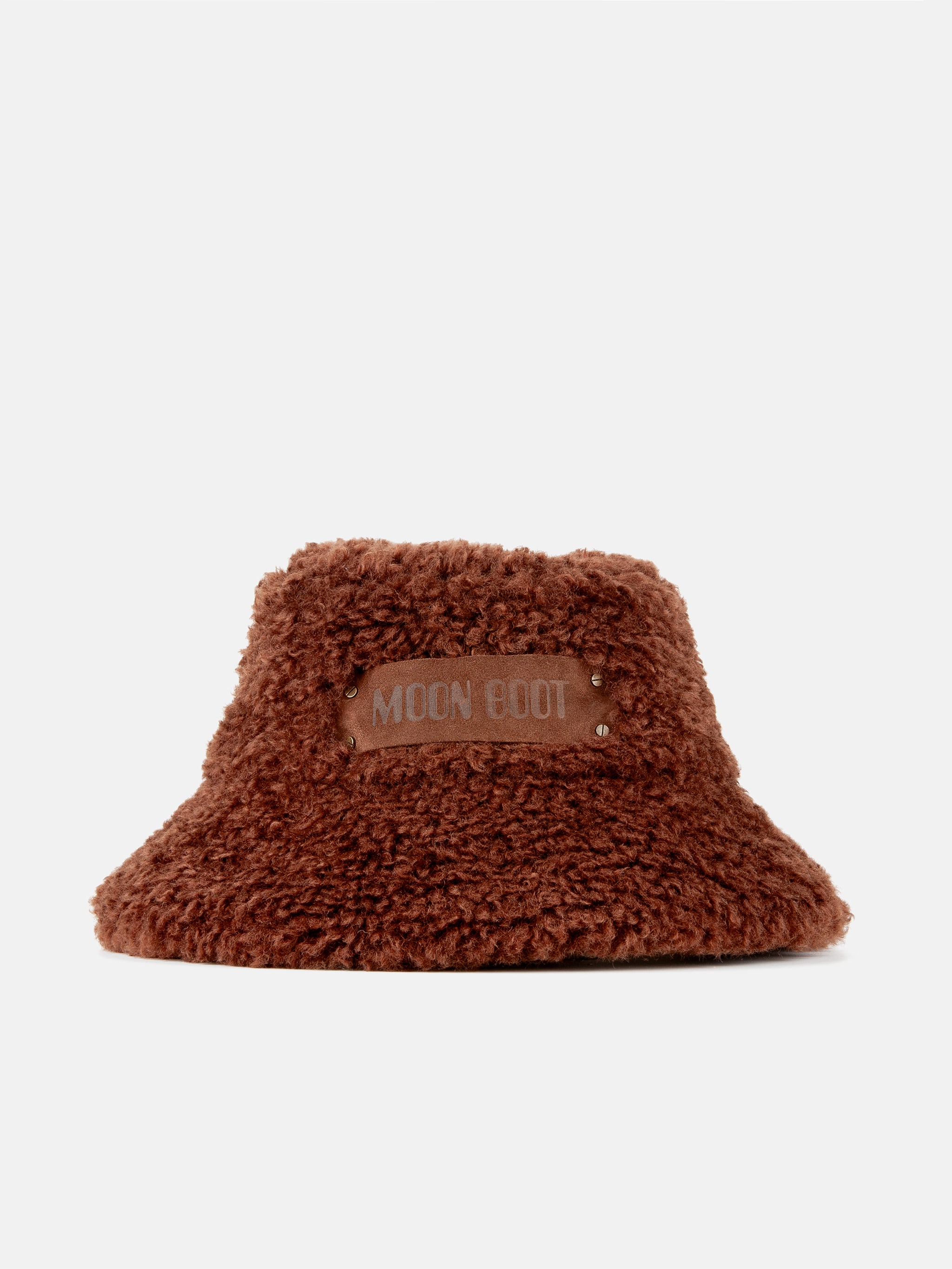 CAPPELLINO A CASSA MARRONE CON PELLE FINTA