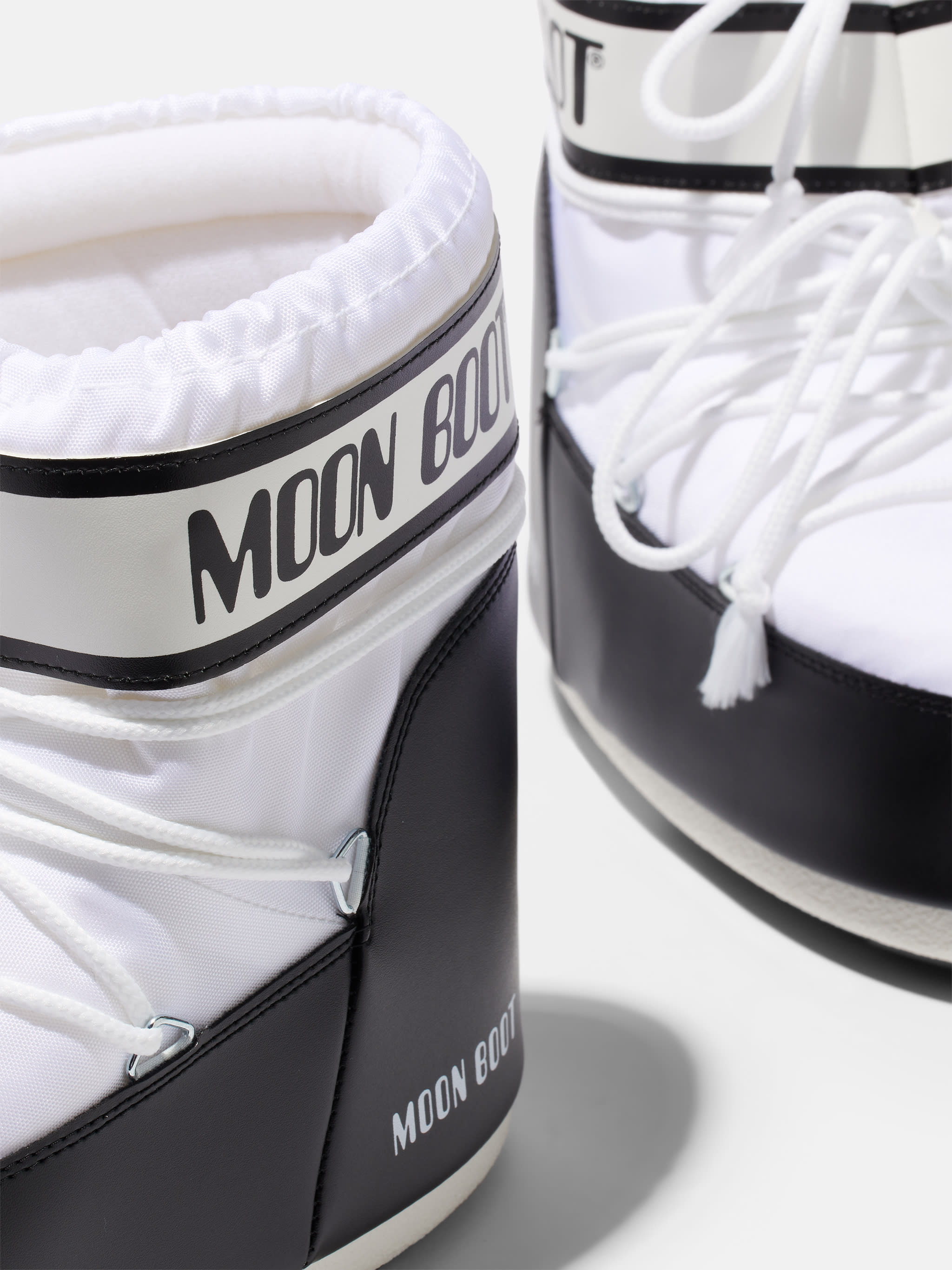 ICON LOW WHITE NYLON BOOTS